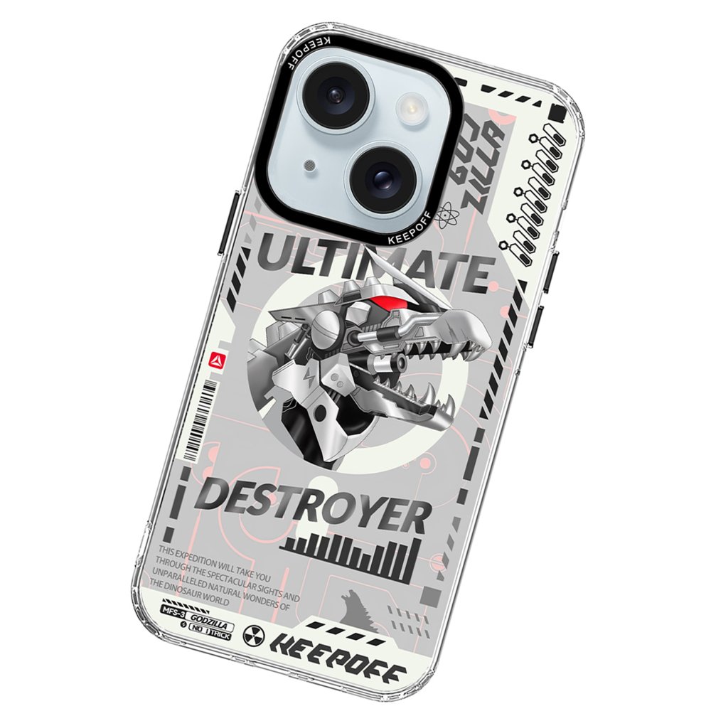 Keep Off iPhone 15 DNA Magsafe Kapak - Godzilla
