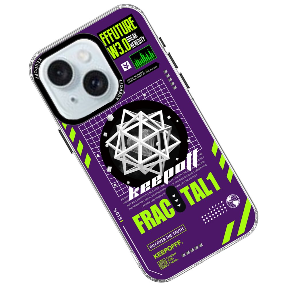 Keep Off iPhone 15 Parallel Space Time Magsafe Kapak - Heart of Atom