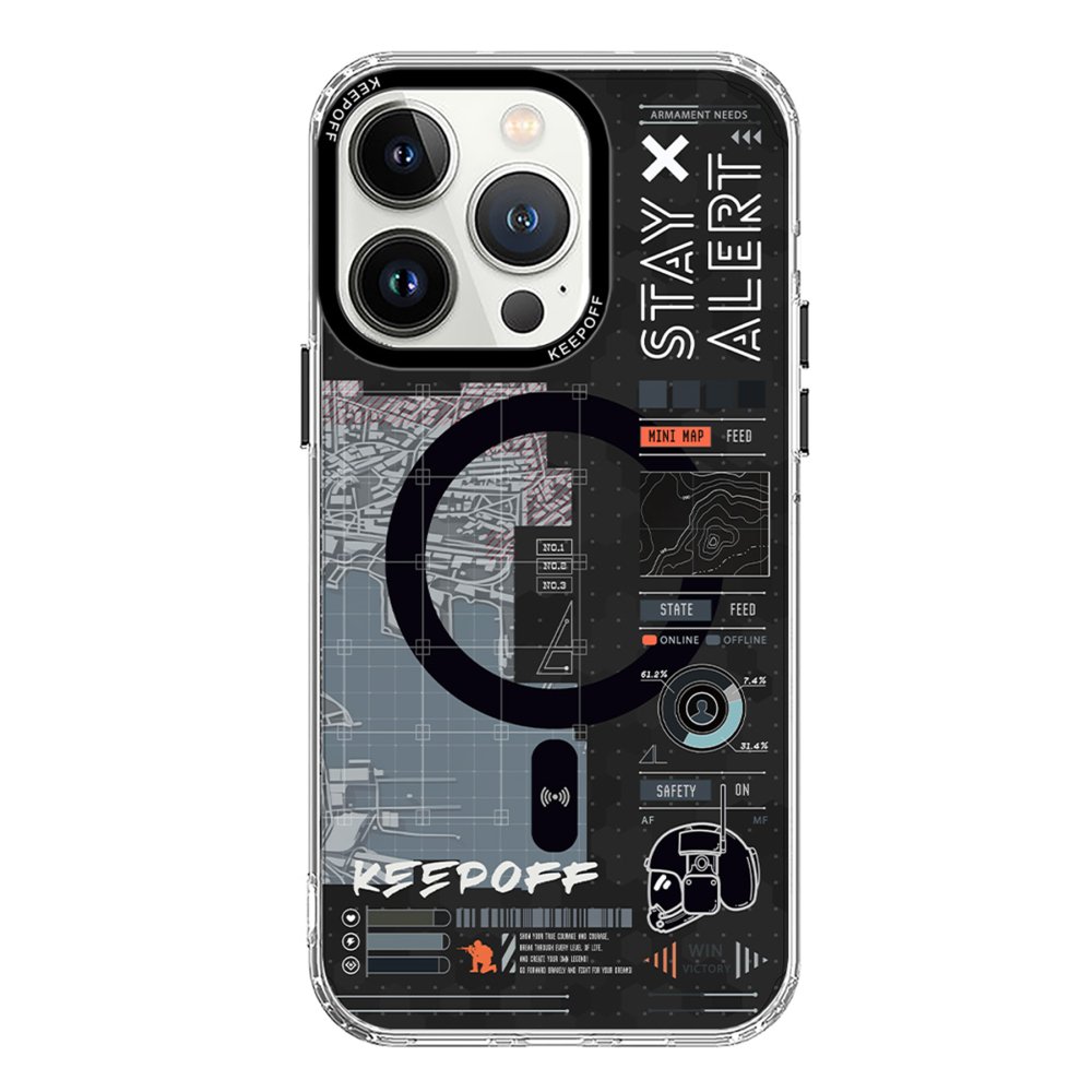 Keep Off iPhone 15 Pro Battlefield Magsafe Kapak - Strategy