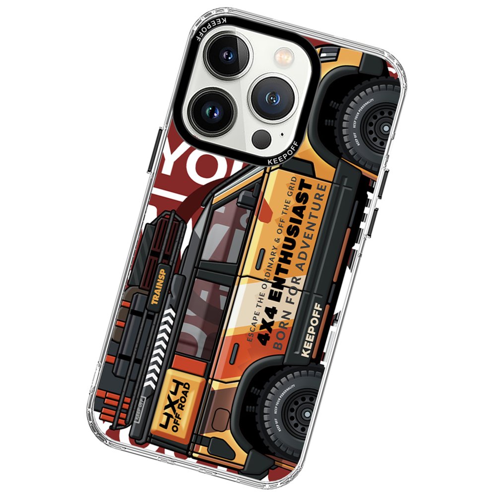 Keep Off iPhone 15 Pro Max Cross Country Travel Magsafe Kapak - Desert