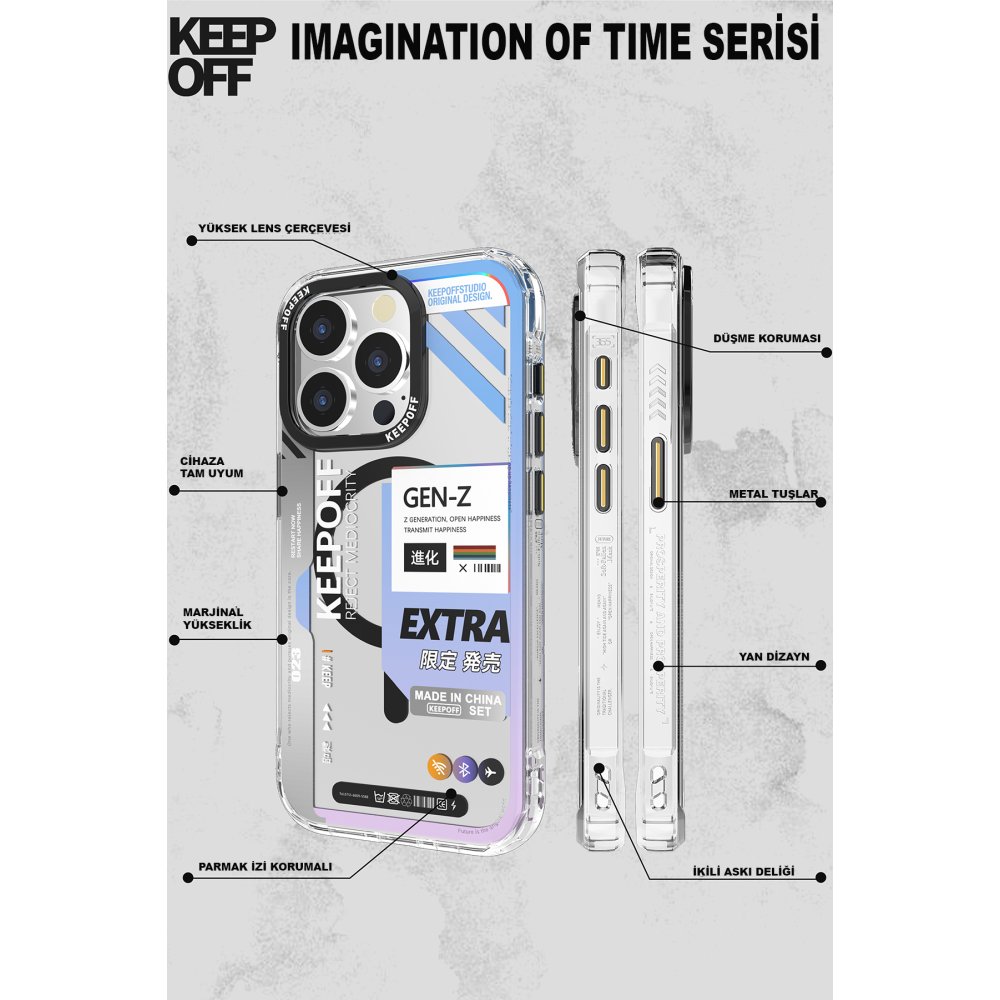 Keep Off iPhone 15 Pro Max Imagination Of Time Magsafe Kapak - Extraordinary