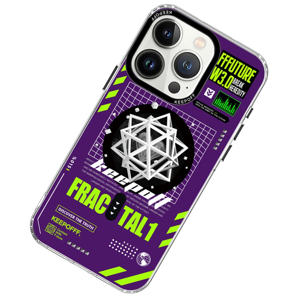 Keep Off iPhone 15 Pro Max Parallel Space Time Magsafe Kapak - Heart of Atom