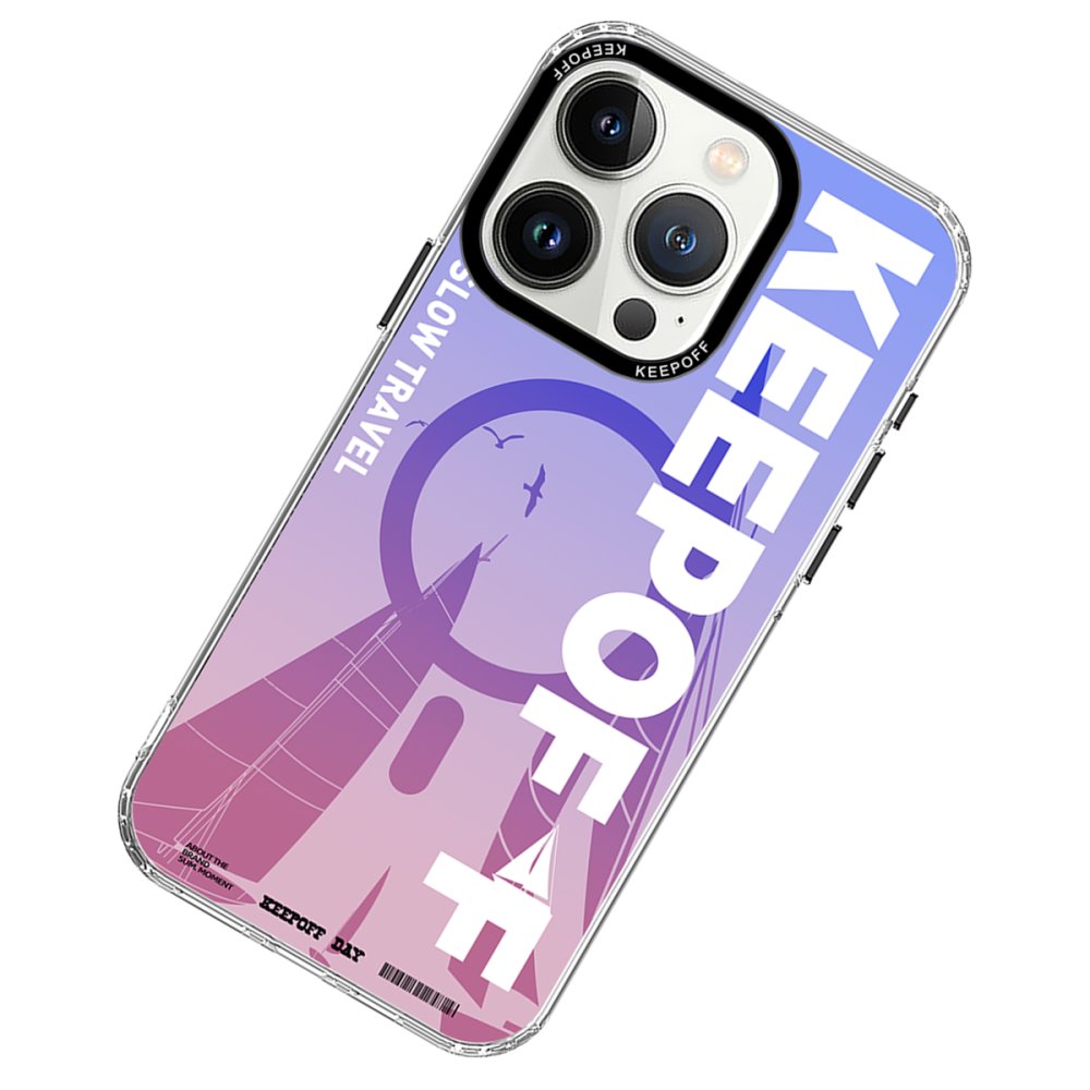 Keep Off iPhone 15 Pro Max Summer Travel Magsafe Kapak - Quiet Wandering