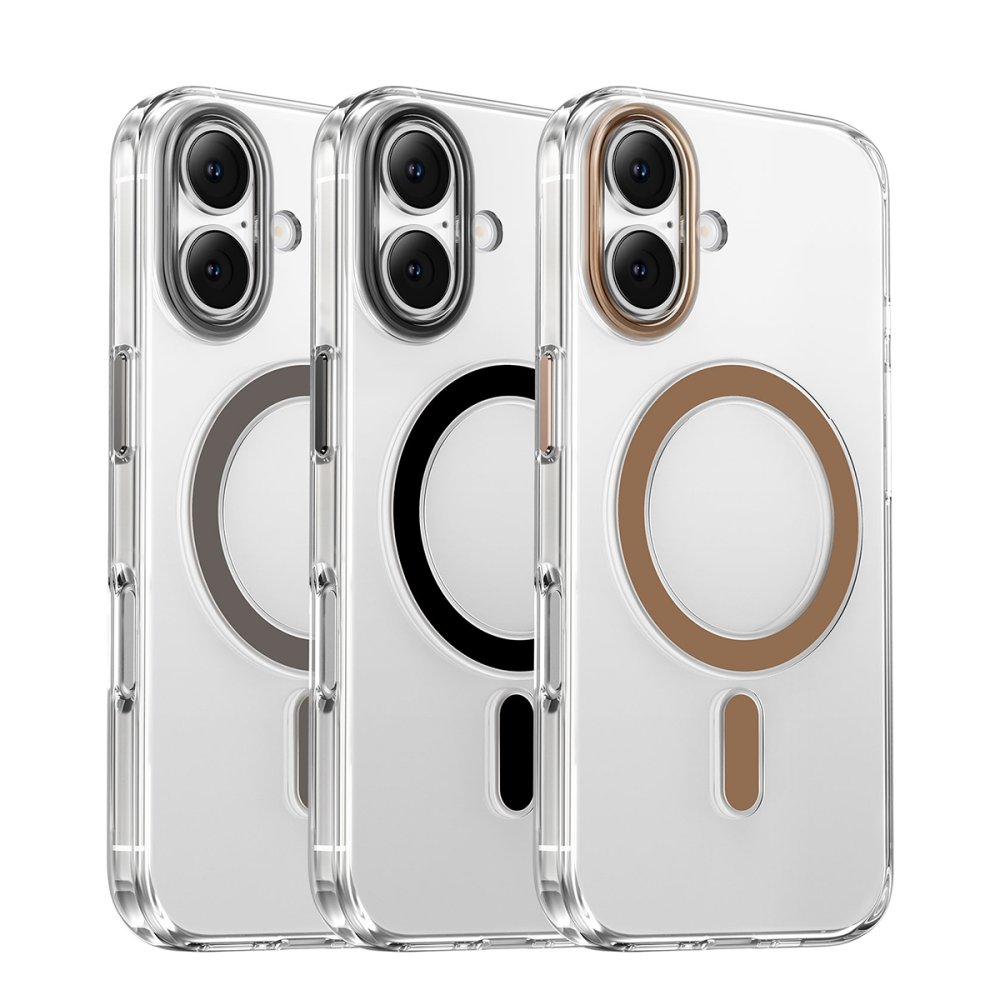 Keephone iPhone 16 Aurora Şeffaf Magsafe Kılıf - Çöl Titanyum
