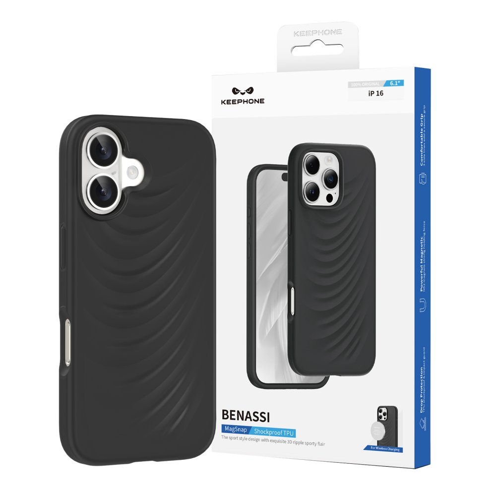 Keephone iPhone 16 Benassi Magsafe Kılıf - Titanyum