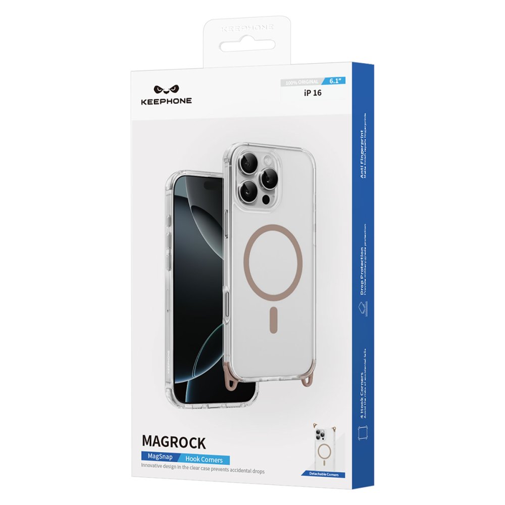 Keephone iPhone 16 Plus MagRock Magsafe Kılıf - Siyah