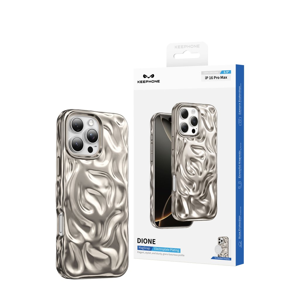 Keephone iPhone 16 Pro Dione Magsafe Kılıf - Gold