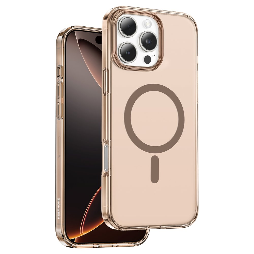 Keephone iPhone 16 Pro Hybrid Pro Magsafe Kılıf - Çöl Titanyum