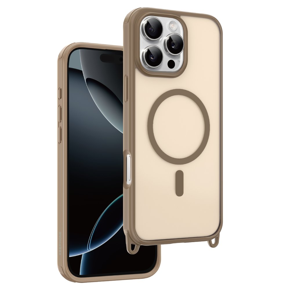 Keephone iPhone 16 Pro MagArmor Magsafe Kılıf - Çöl Titanyum