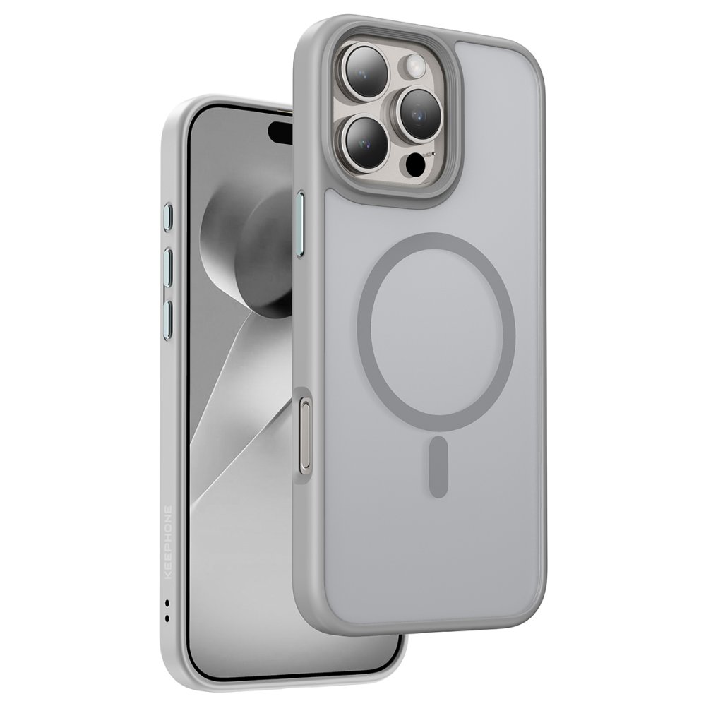 Keephone iPhone 16 Pro Mago Pro Magsafe Kılıf - Natural Titanyum