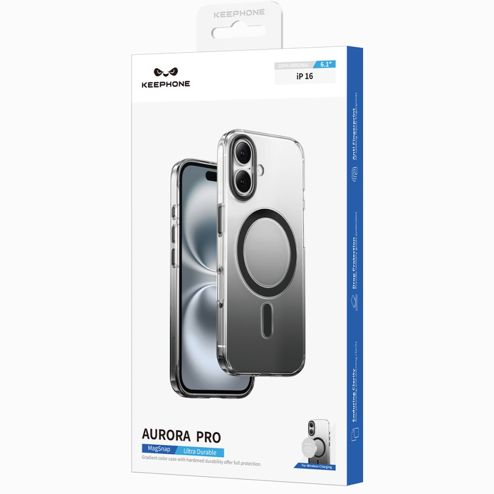 Keephone iPhone 16 Pro Max Aurora Pro Magsafe Kılıf - Siyah Titanyum
