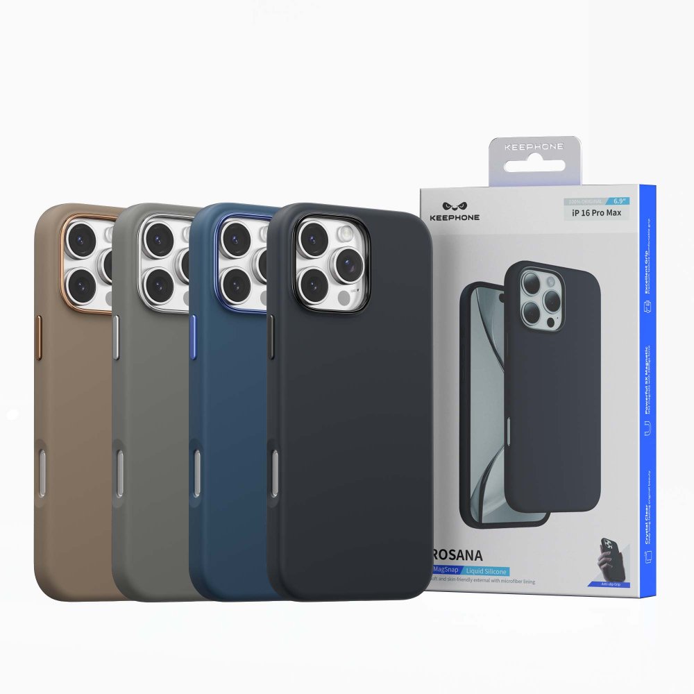 Keephone iPhone 16 Pro Max Rosana Silikon Kılıf - Çöl Titanyum