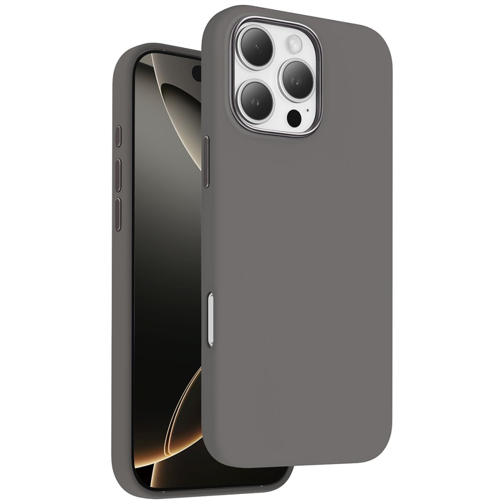 Keephone iPhone 16 Pro Max Rosana Silikon Kılıf - Natural Titanyum