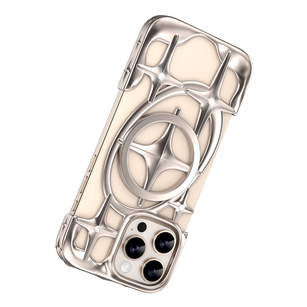 Keephone iPhone 16 Pro Max Stella Magsafe Kılıf - Gold