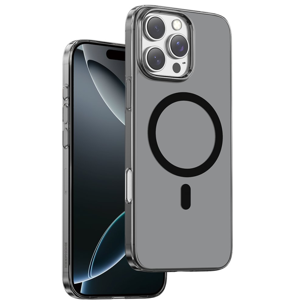 Keephone iPhone 16 Pro Max X-Crystal Slim Magsafe Kılıf - Siyah