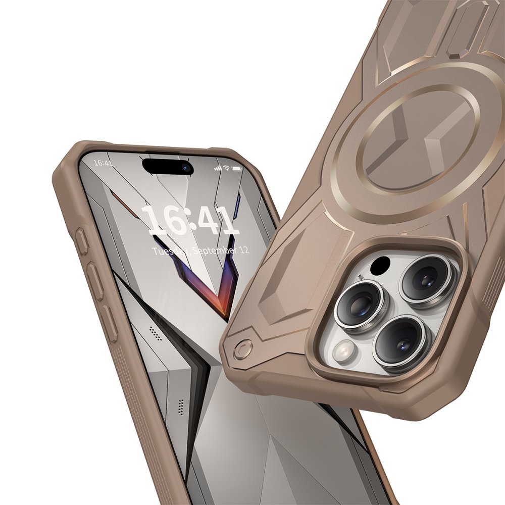 Keephone iPhone 16 Pro Monarch Magsafe Kılıf - Çöl Titanyum