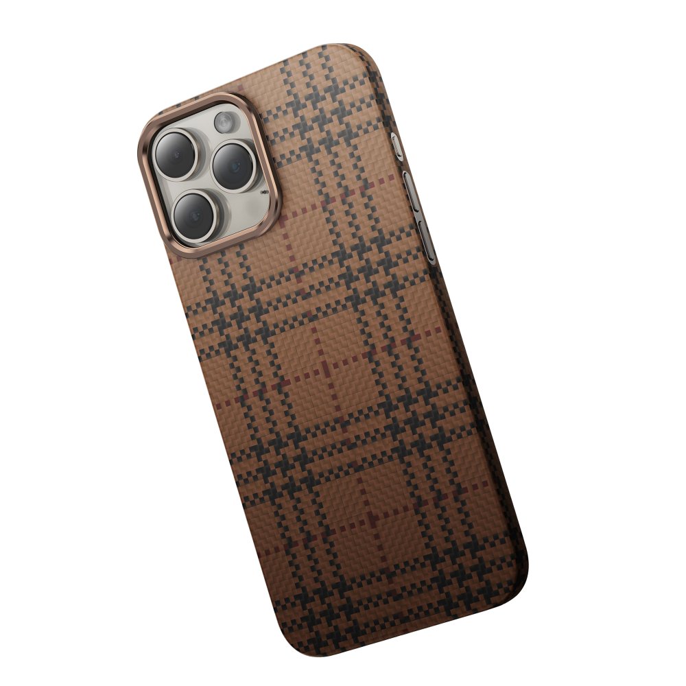 Keephone iPhone 16 Pro Scots Kevlar Magsafe Kılıf - Çöl Titanyum