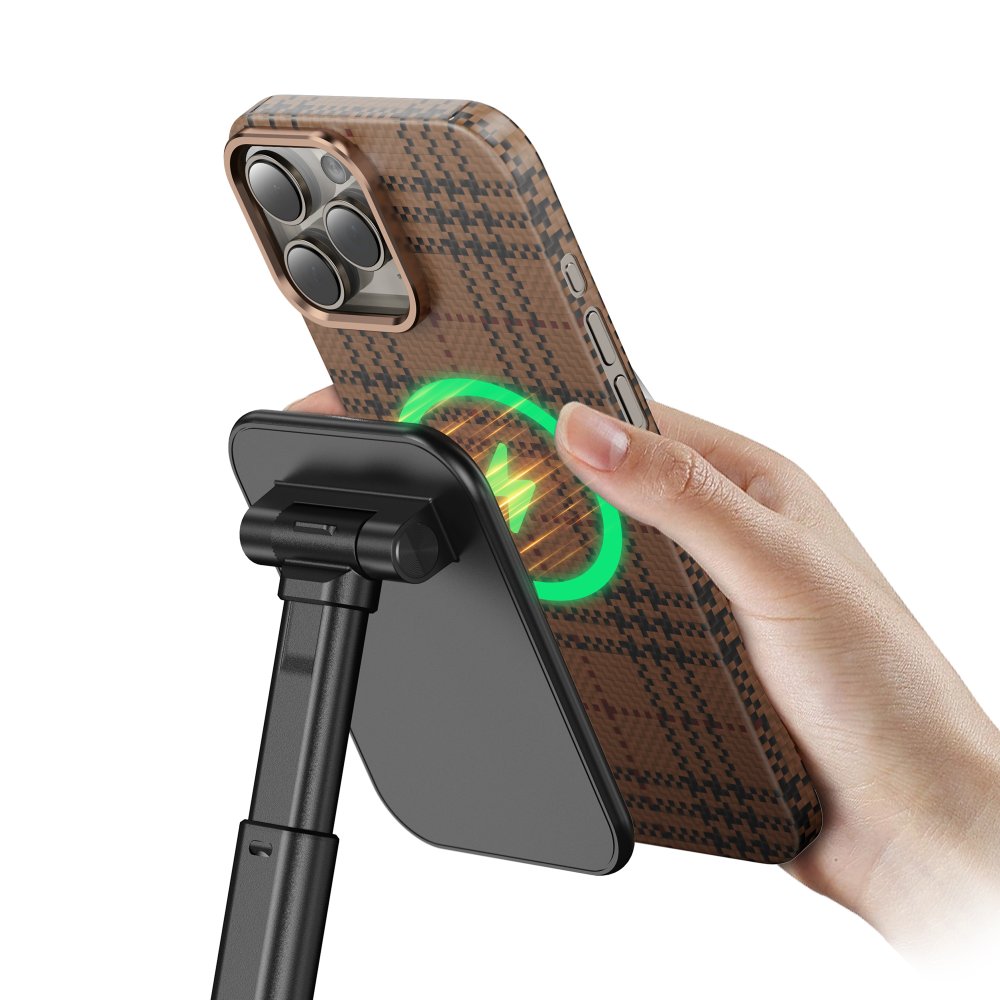 Keephone iPhone 16 Pro Scots Kevlar Magsafe Kılıf - Çöl Titanyum