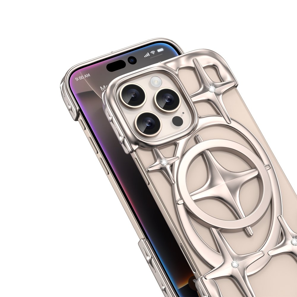 Keephone iPhone 16 Pro Stella Magsafe Kılıf - Gold