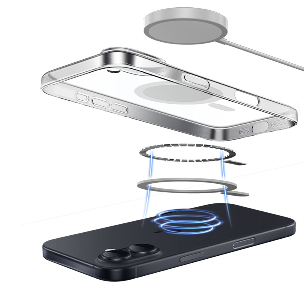 Keephone iPhone 16 X-Crystal Slim Magsafe Kılıf - Şeffaf