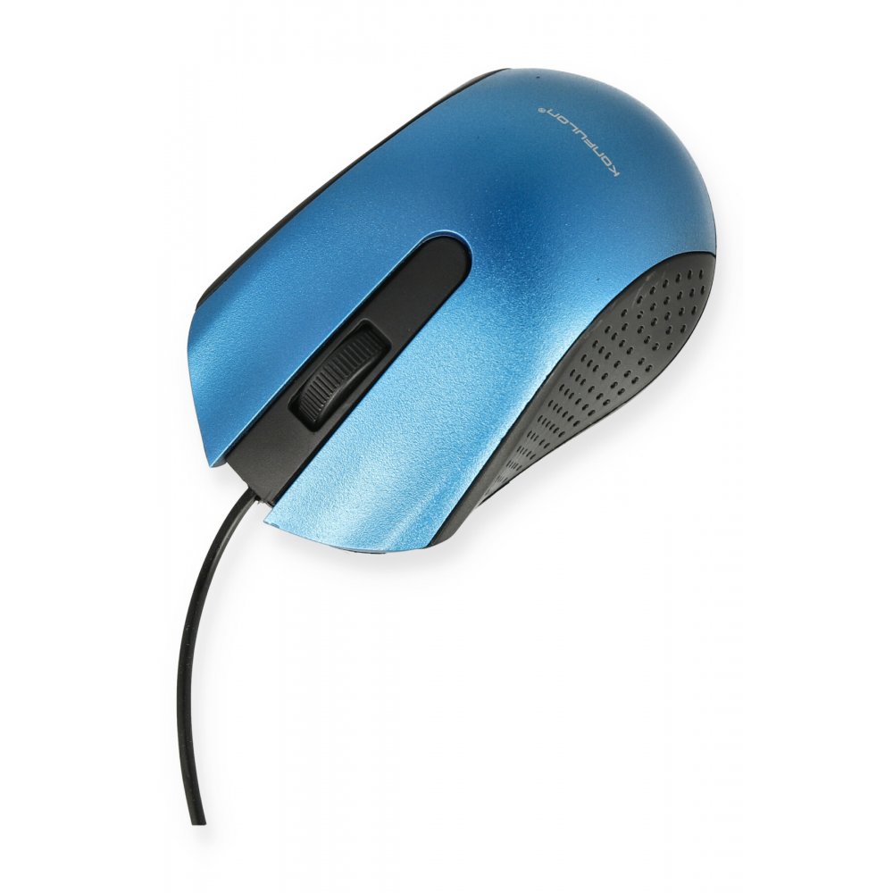 Konfulon B300 Kablolu Optik Mouse - Mavi