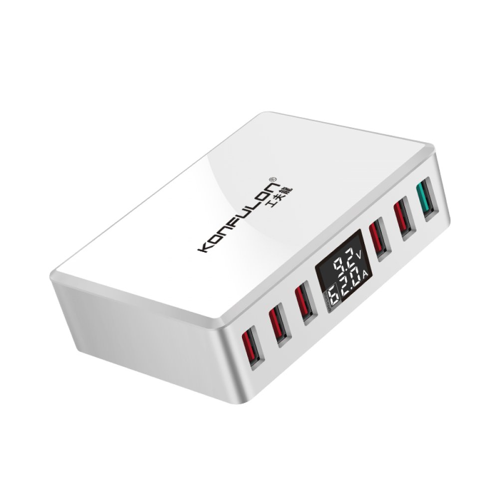 Konfulon C60 6 USB 3.0 Quick 40W Dijital Şarj Cihazı