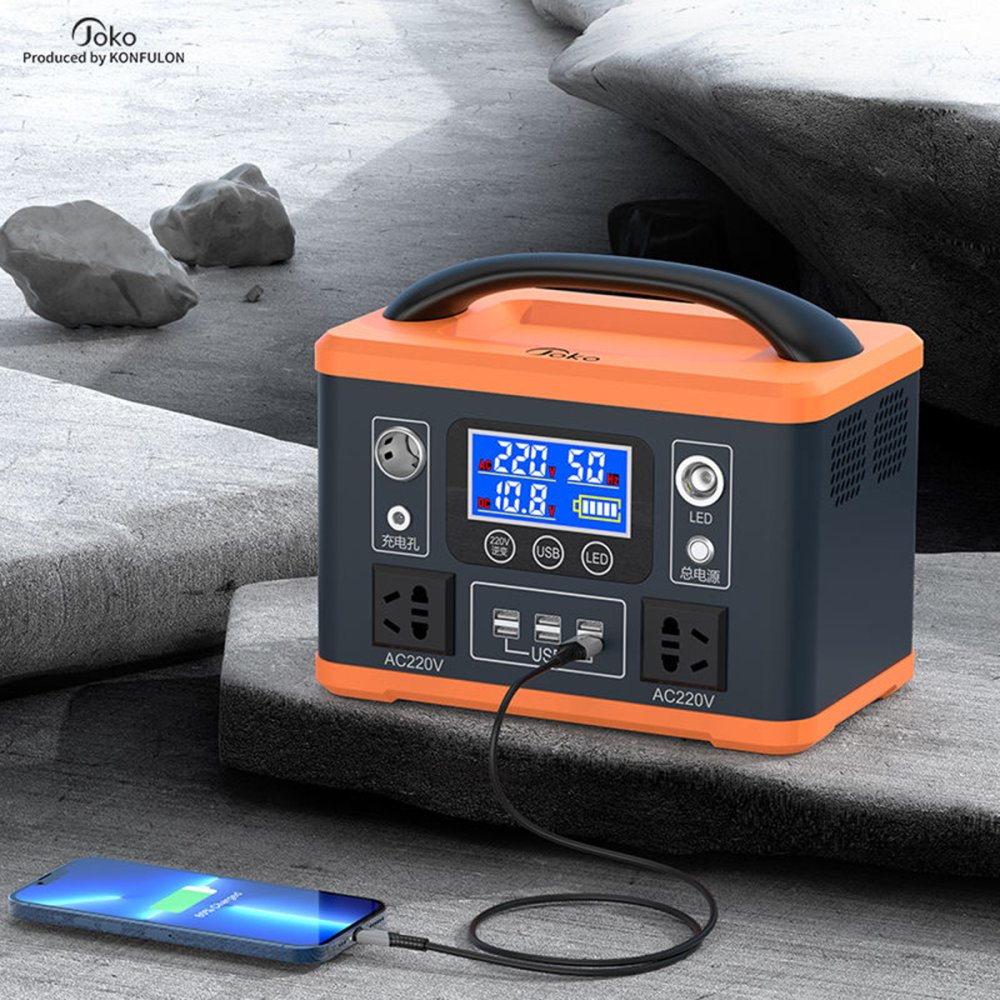 Konfulon J300 Powerbank 75.000 mAh Kamp Şarj - Siyah