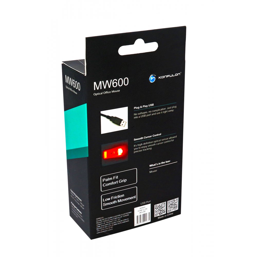 Konfulon MW600 Kablolu Optik Mouse