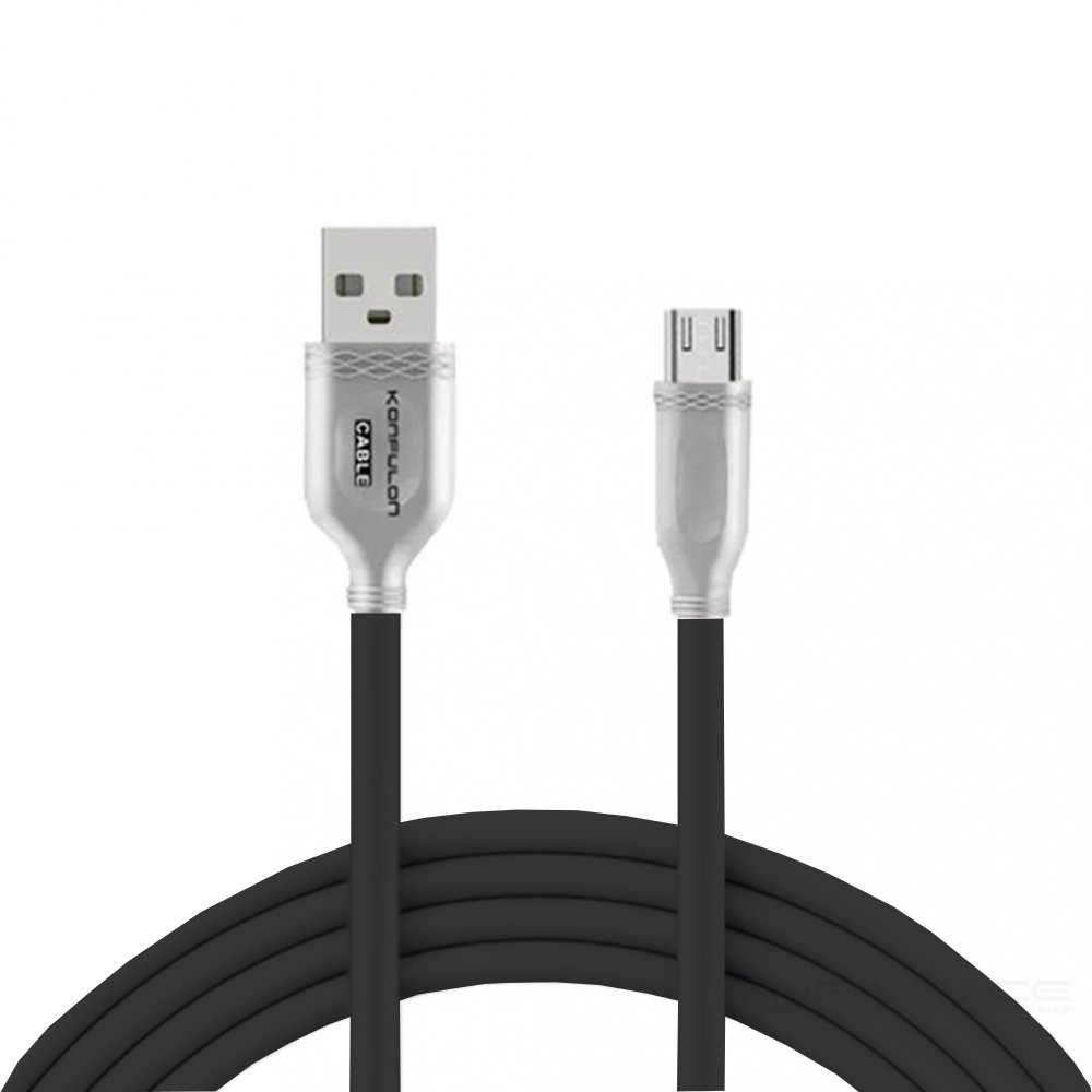 Konfulon S47 Micro USB Kablo 1M 3A - Siyah