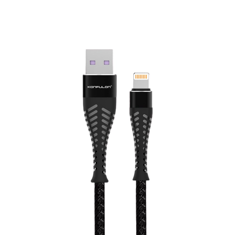 Konfulon S62 Lightning Kablo iphone Uyumlu 1.2M 3.1A - Siyah
