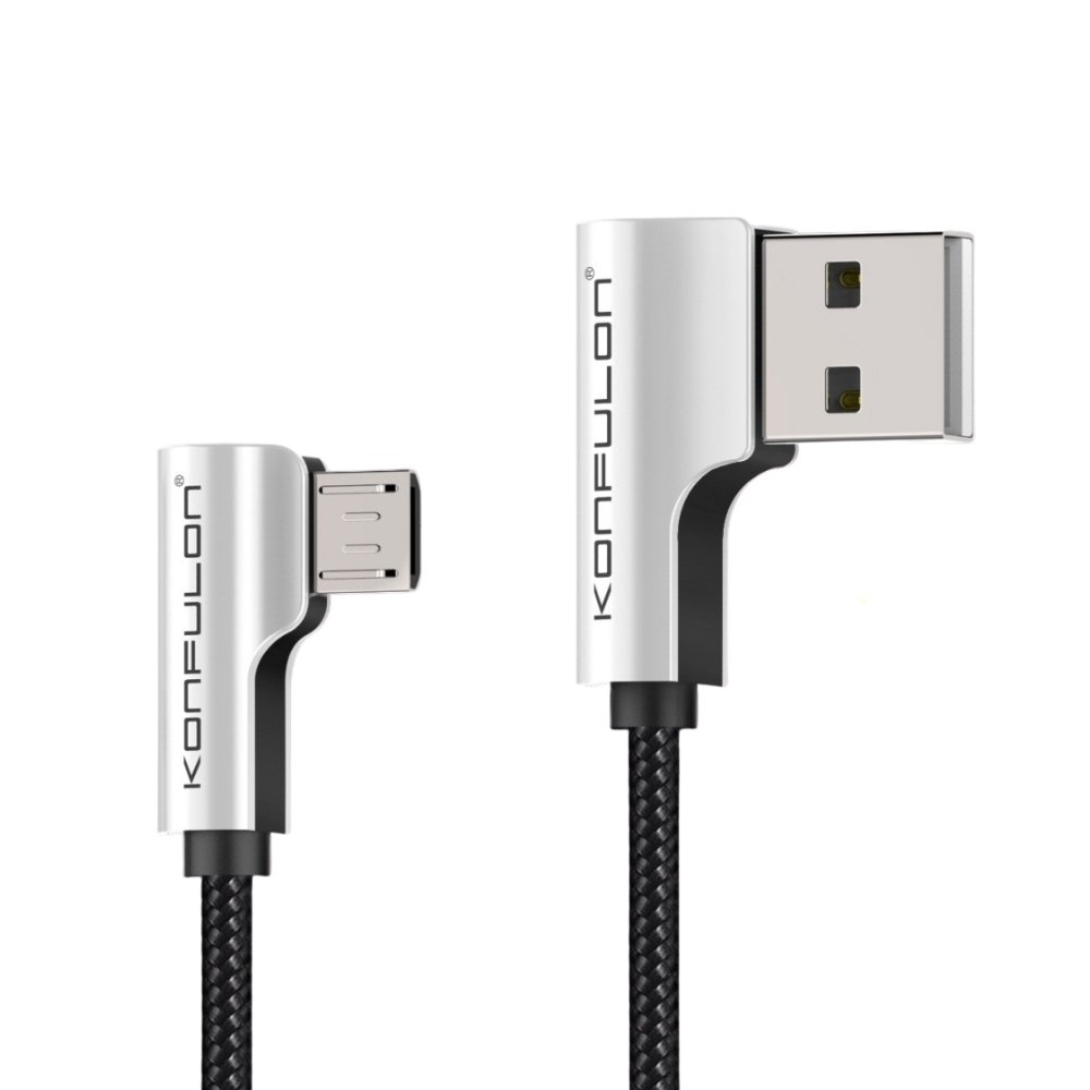 Konfulon S70 Micro USB Kablo 1.2M 2A - Siyah