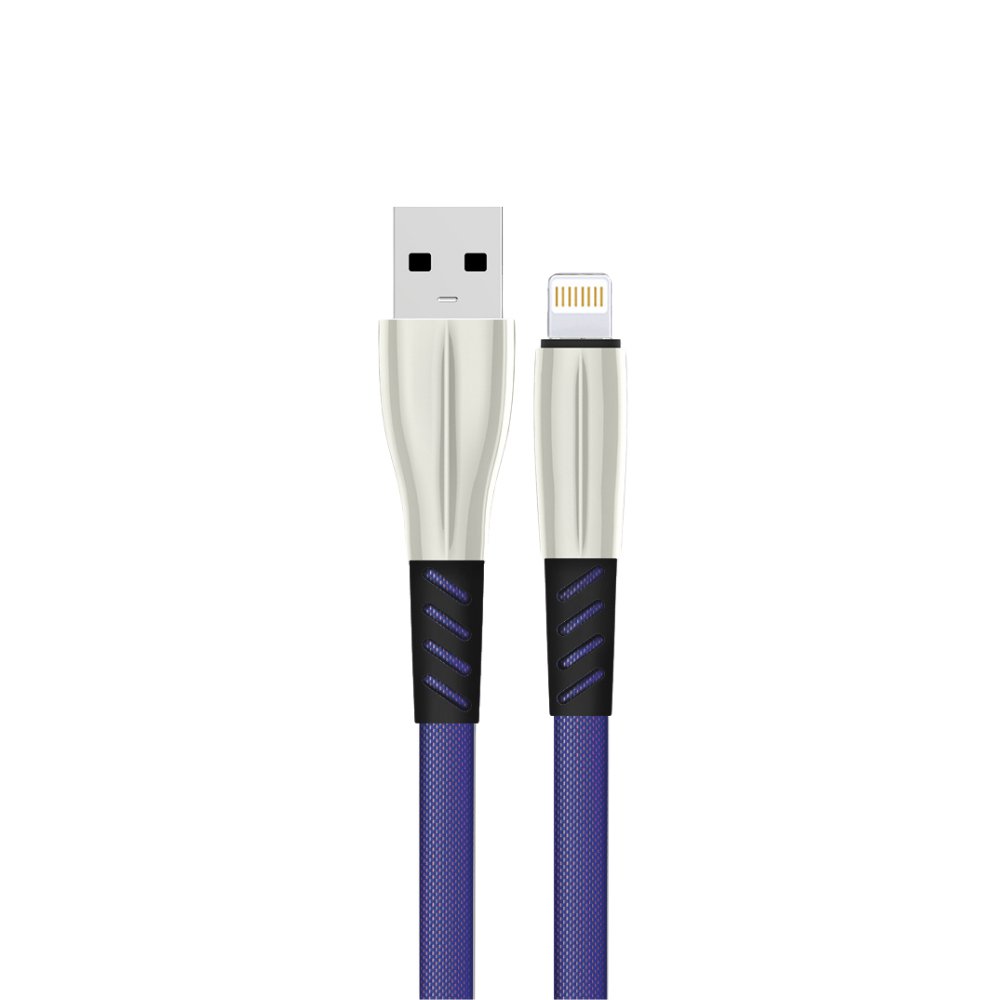 Konfulon S89 Metal Uçlu Lightning Kablo iphone Uyumlu 1M 2.4A - Mavi