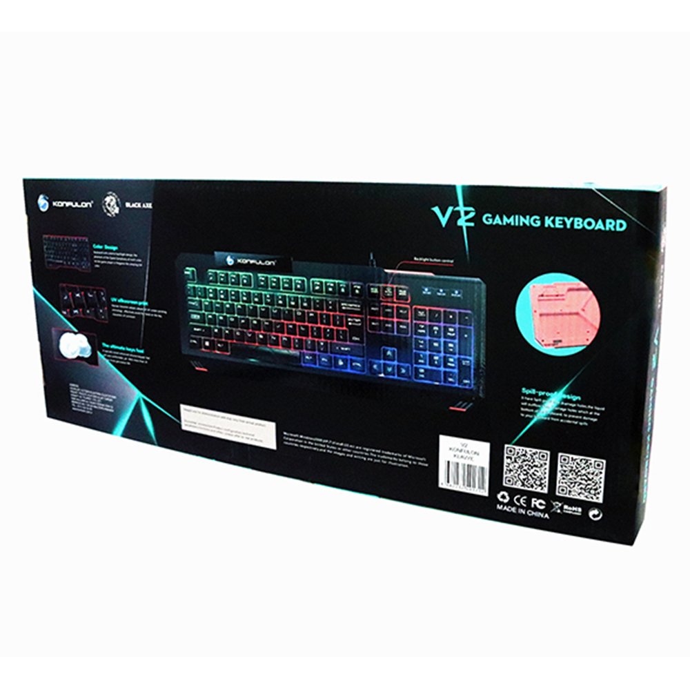 Konfulon V2 RGB Işıklı Türkçe Q Kablolu Gaming Klavye