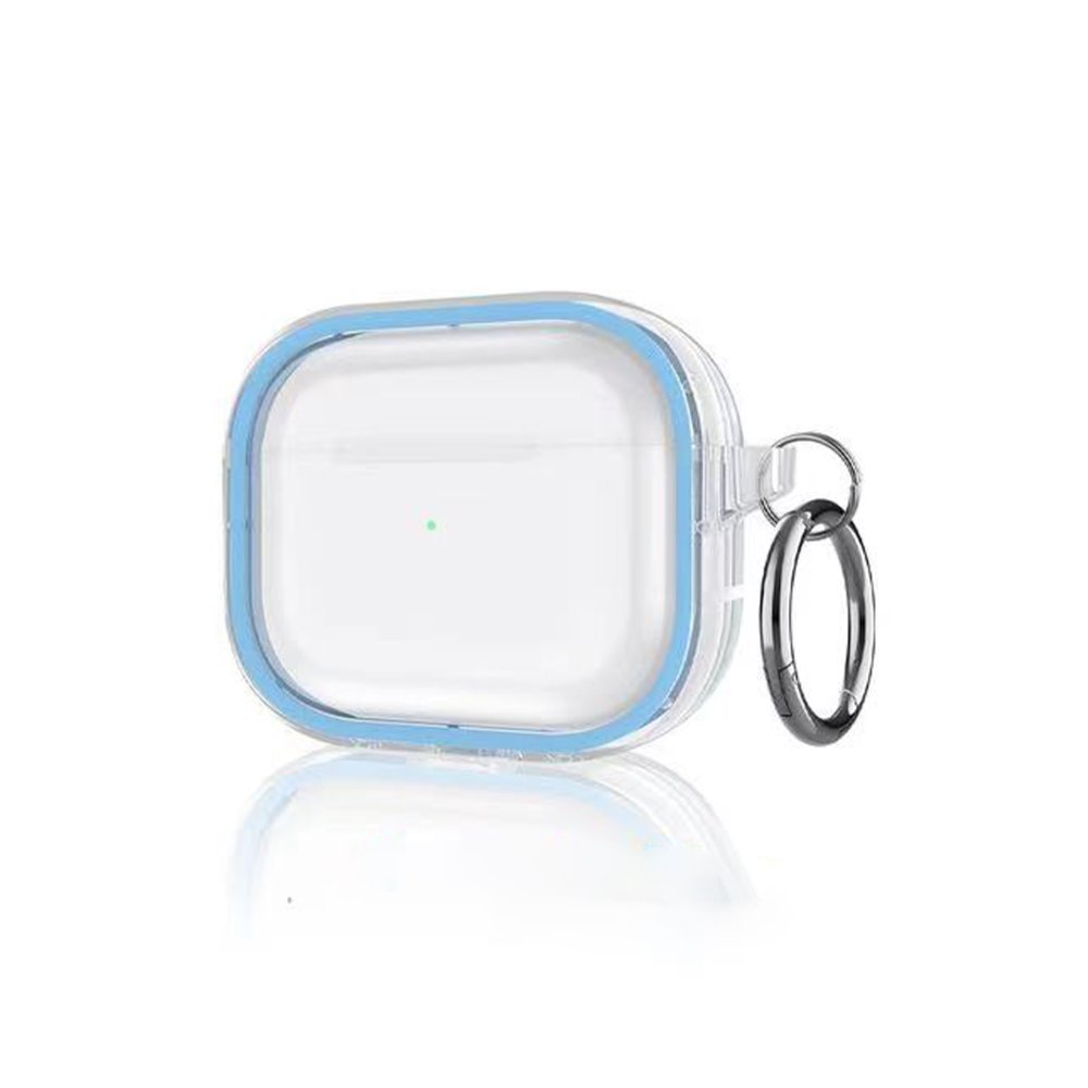 Movenchy Airpods Pro 2 (2.nesil) Shiny Şeffaf Kılıf - Sierra Blue