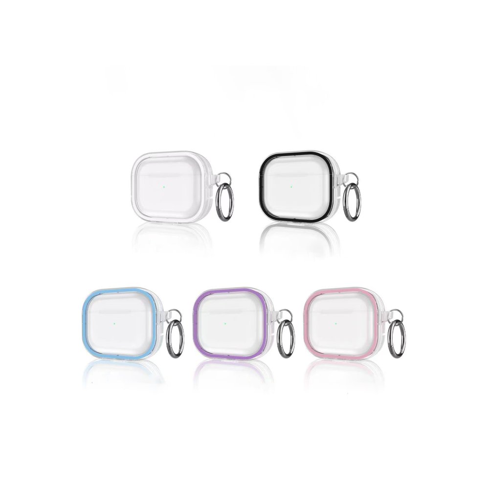 Movenchy Airpods Pro 2 (2.nesil) Shiny Şeffaf Kılıf - Sierra Blue