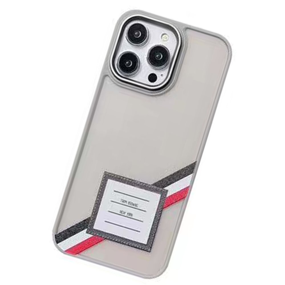 Movenchy iPhone 15 Pro Terra Desenli Kapak - Gri - 1