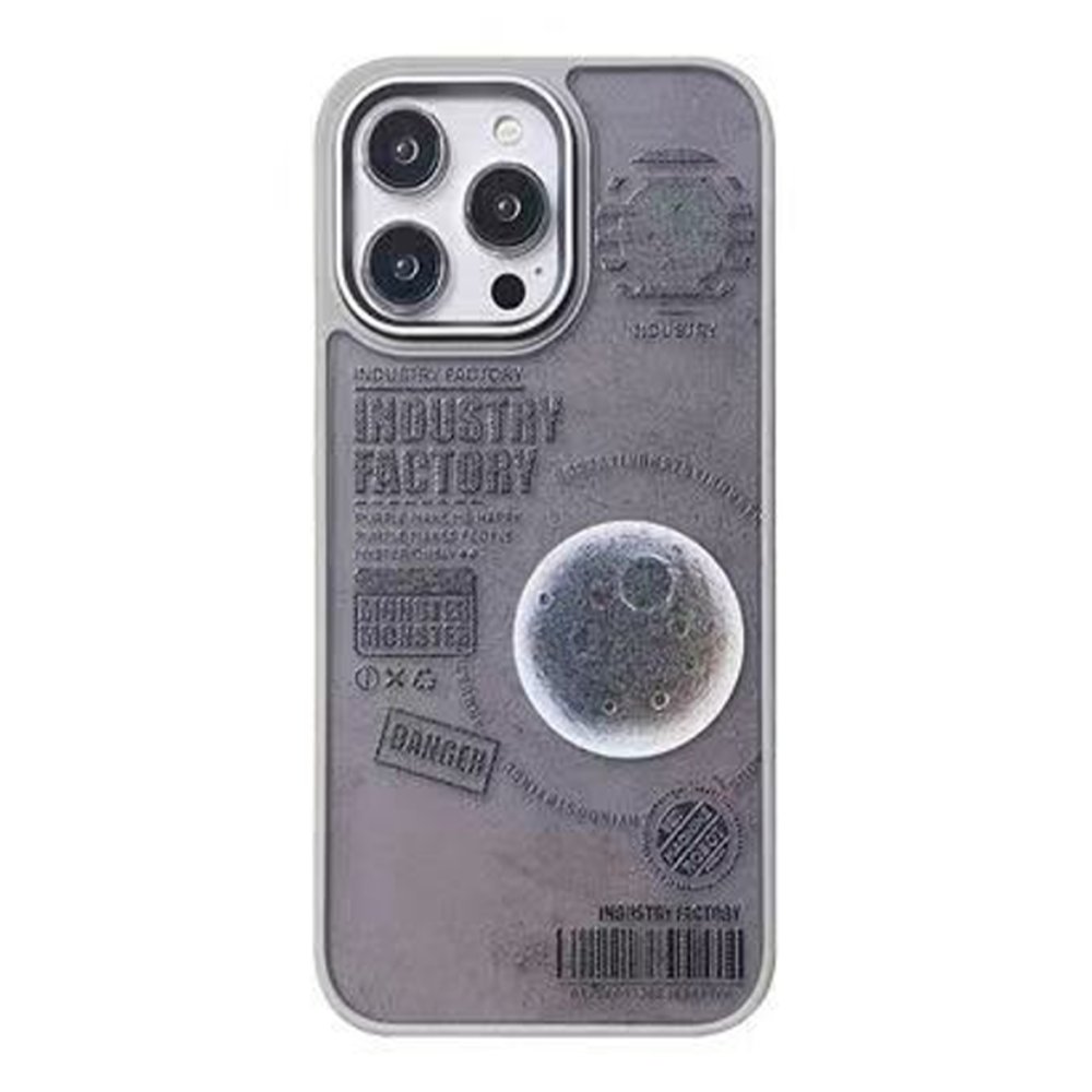 Movenchy iPhone 15 Pro Terra Desenli Kapak - Siyah - 2