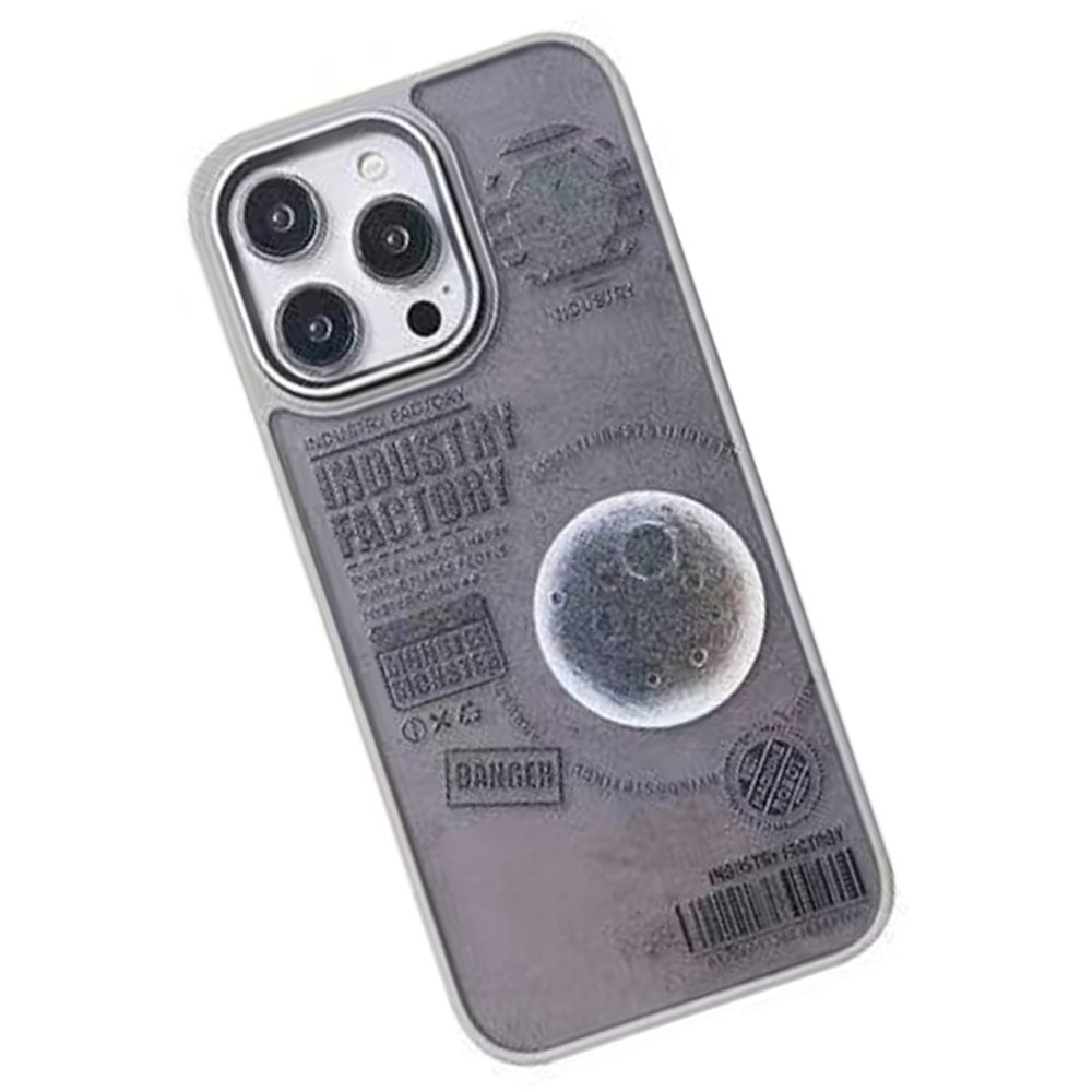 Movenchy iPhone 15 Pro Terra Desenli Kapak - Siyah - 2