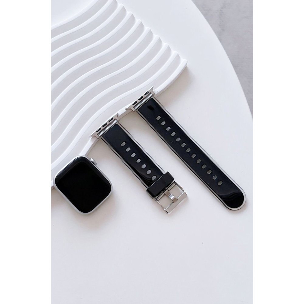 Movenchy Watch 41mm Jelly Silikon Kordon - Siyah