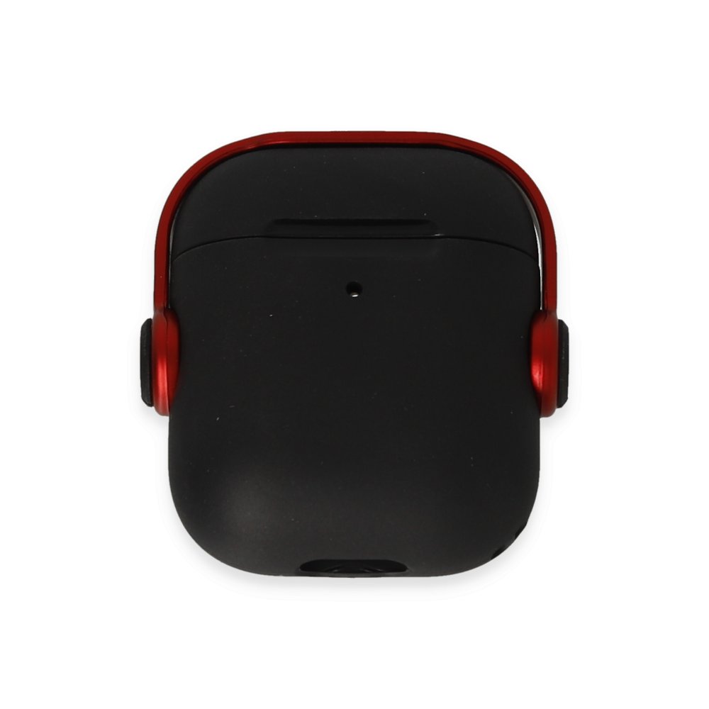 Newface Airpods 2 (2.nesil) Cool Kılıf - Siyah-Kırmızı