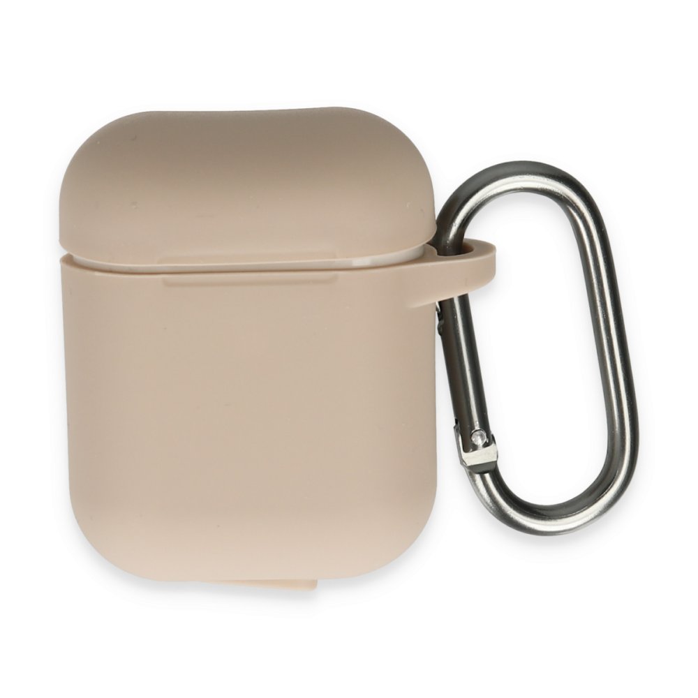 Newface Airpods 2 (2.nesil) Hang Kılıf - Pudra