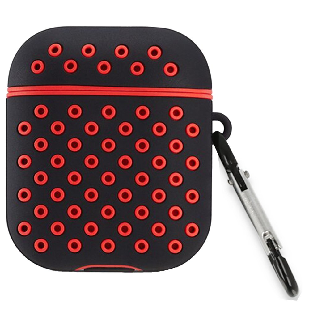 Newface Airpods 3 (3.nesil) Spor Delikli Kılıf - Siyah-Kırmızı