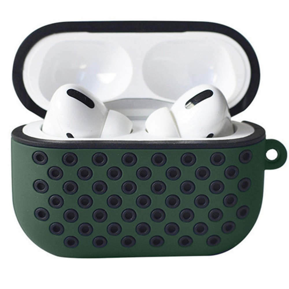 Newface Airpods Pro 2 (2.nesil) Spor Delikli Kılıf - Haki Yeşil-Siyah