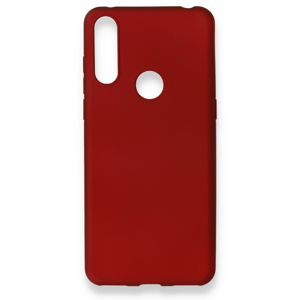 Newface Alcatel 3x 2019 Kılıf First Silikon - Bordo