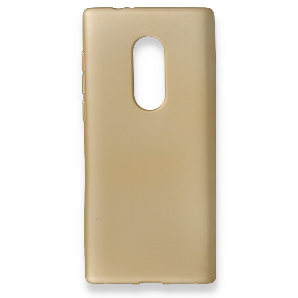 Newface Alcatel 5 Kılıf First Silikon - Gold