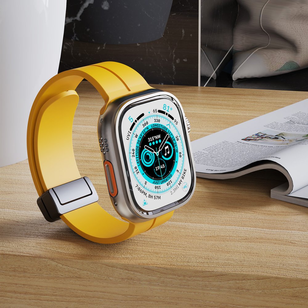 Newface Apple Watch 38mm KR412 Elegance Stylısh Kordon - Derin Mor