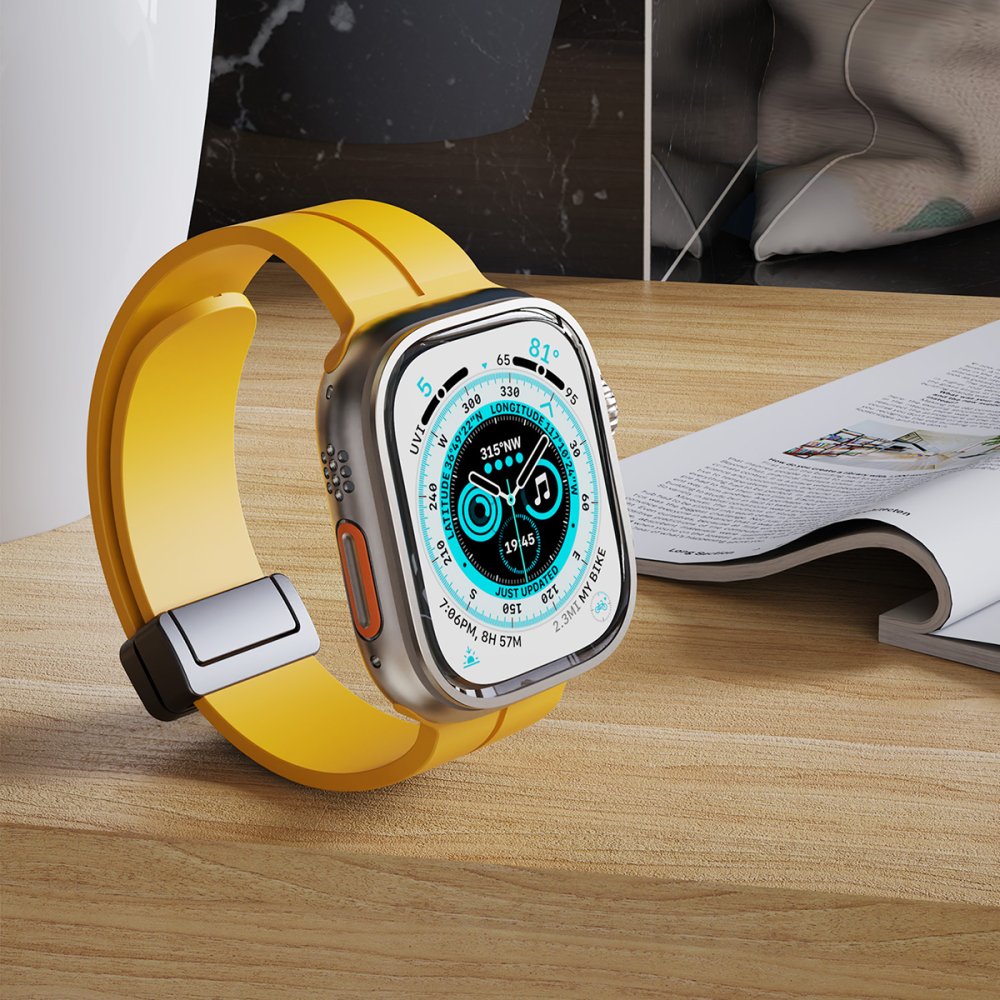 Newface Apple Watch 38mm KR412 Elegance Stylısh Kordon - Füme