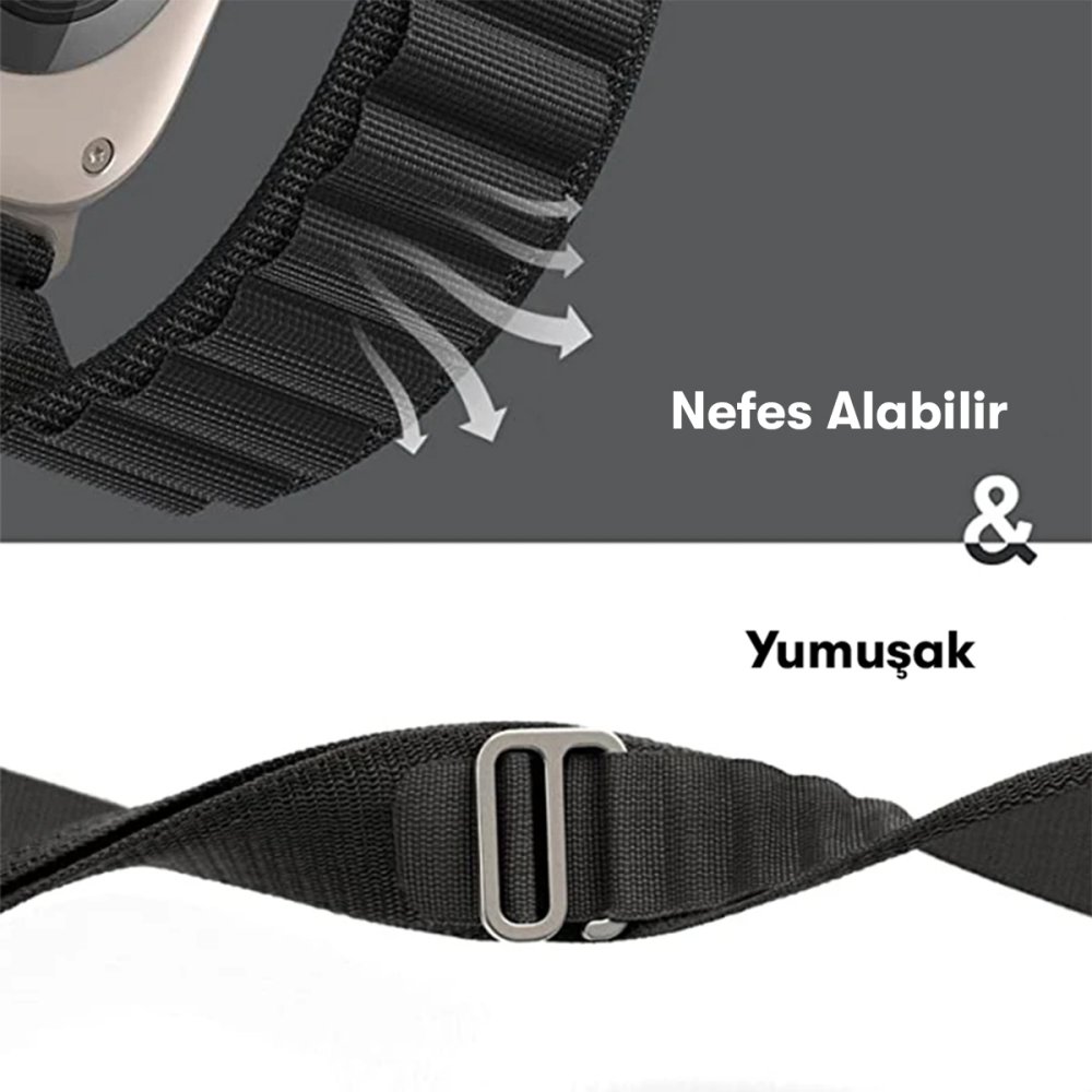 Newface Apple Watch 40mm Mountain Kordon - Beyaz