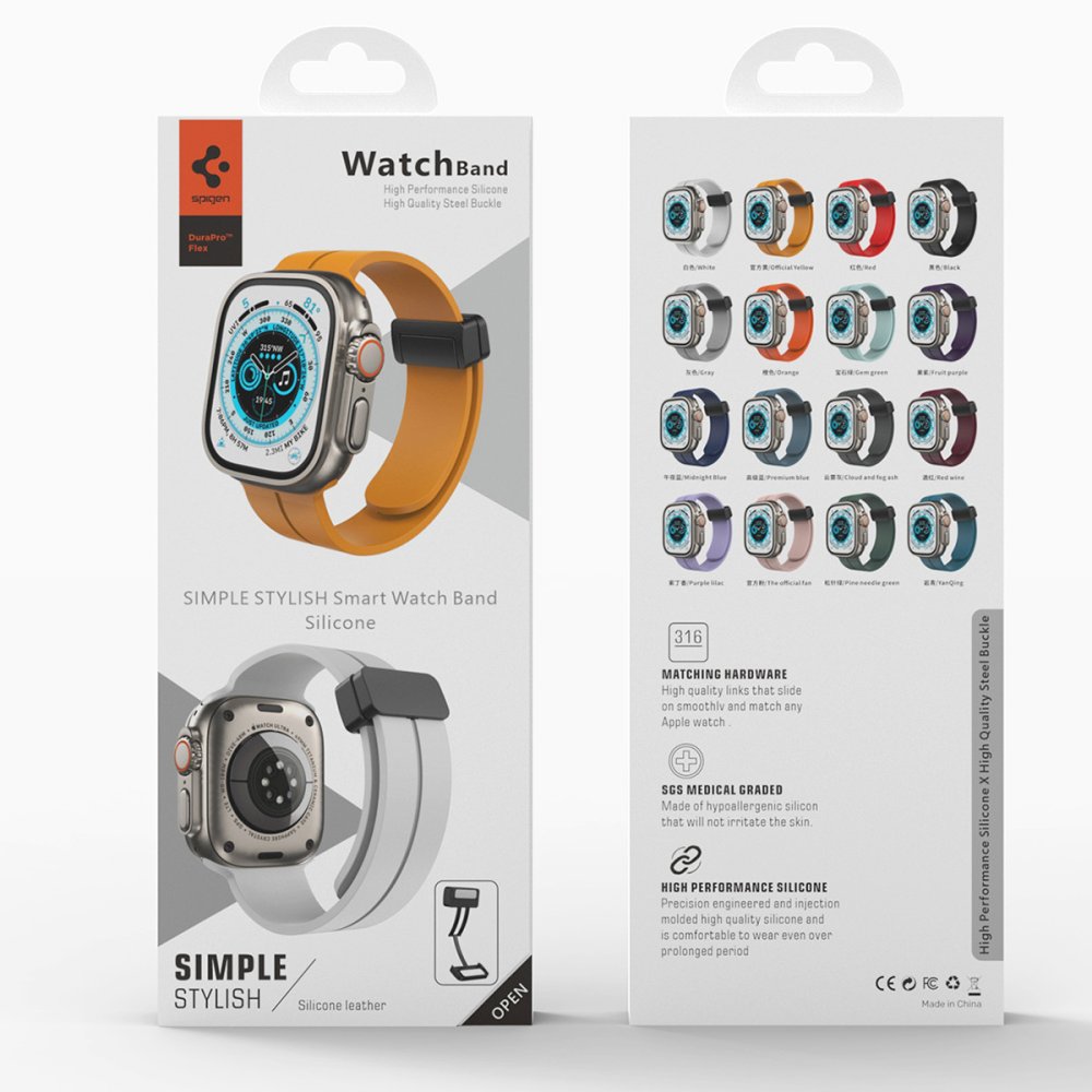 Newface Apple Watch 42mm KR412 Elegance Stylısh Kordon - Turuncu