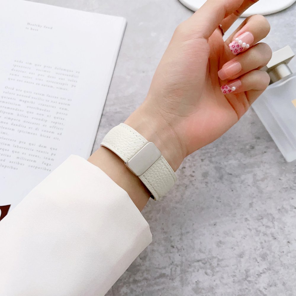 Newface Apple Watch 42mm KR414 Daks Deri Kordon - Lacivert